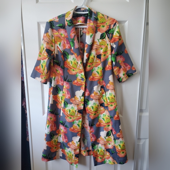 Long Floral Dress/Blazer - Picture 2 of 8